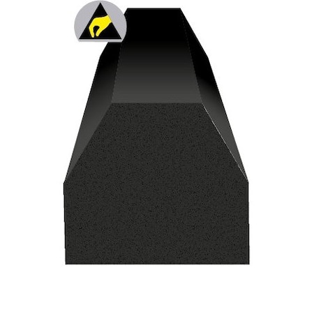 Ergomat Conic Surface Bumper ESD Black CSB120-ESD-BK